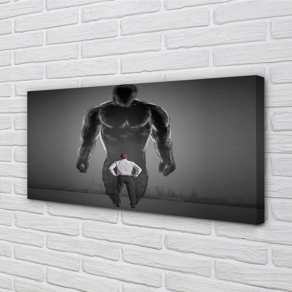 Quadro stampa su tela Muscoli dell'uomo 100x50 cm