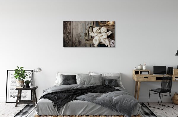 Foto quadro su tela Baciare l'angelo 100x50 cm