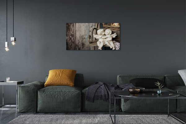 Foto quadro su tela Baciare l'angelo 100x50 cm