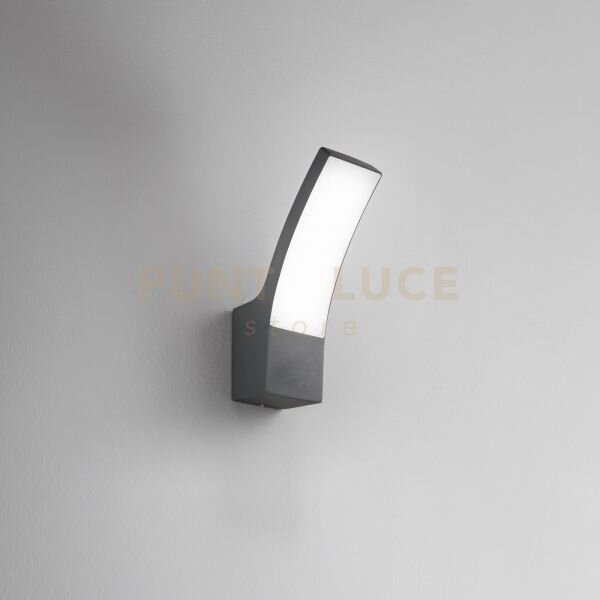 Applique led sail antracite 12w 1440lm cct 3000k / 4000k ip65 8x16x