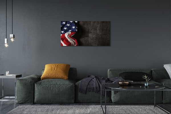 Foto quadro su tela Flag degli Stati Uniti 100x50 cm