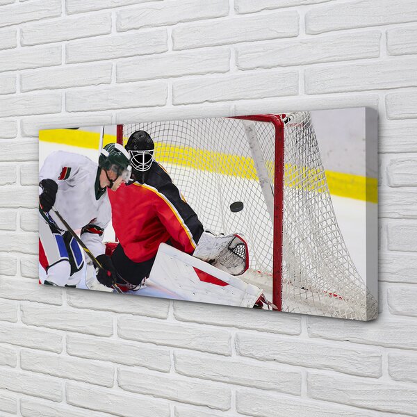 Stampa quadro su tela Cancello di hockey 100x50 cm