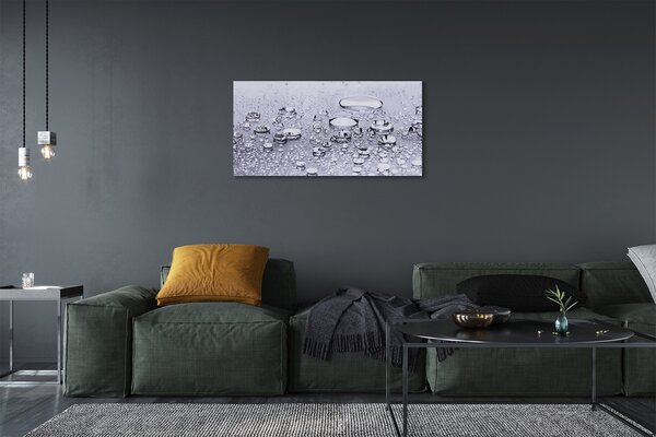 Quadro su tela Fa cadere l'acqua macro 100x50 cm