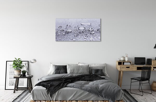 Quadro su tela Fa cadere l'acqua macro 100x50 cm