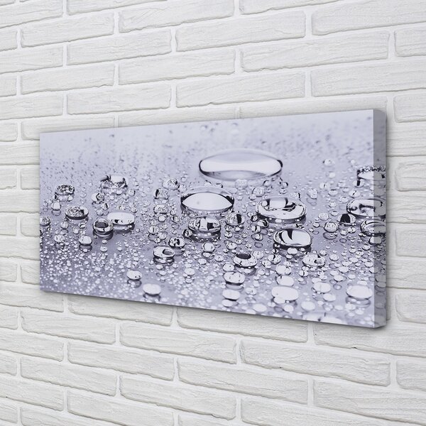 Quadro su tela Fa cadere l'acqua macro 100x50 cm