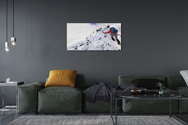 Quadro su tela Scalare montagne 100x50 cm
