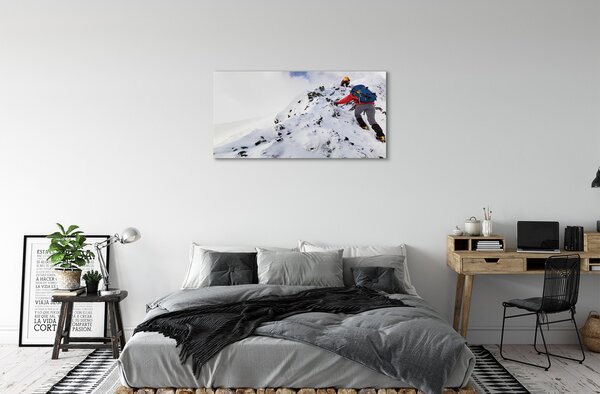 Quadro su tela Scalare montagne 100x50 cm
