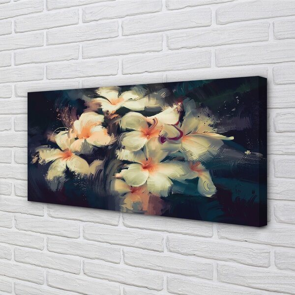 Quadro su tela Immagine dei fiori 100x50 cm