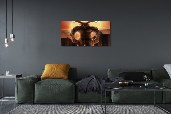 Stampa quadro su tela Carattere del tramonto 100x50 cm