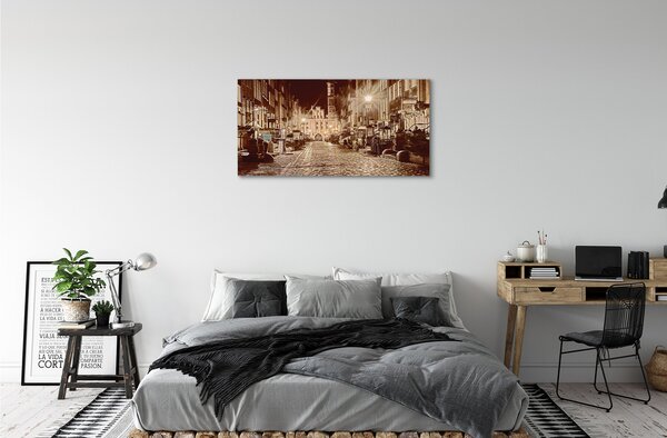 Quadro su tela Città della notte notturna di notturna 100x50 cm