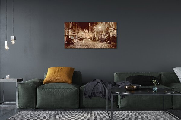 Quadro su tela Città della notte notturna di notturna 100x50 cm