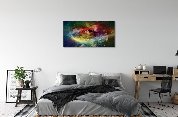Quadro su tela Frattali astratti 100x50 cm