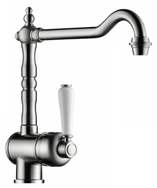 NABER PASSATO 2 ALT SILVER miscelatore monocomando con bocca girevole / Miscelatore da cucina