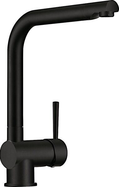 Miscelatore monocomando a bassa pressione NABER DRIVE 1 nero opaco con bocca/rubinetto fissi