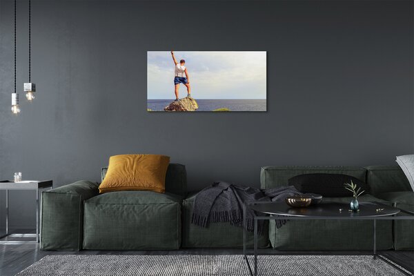 Foto quadro su tela Sea Man Heaven 100x50 cm