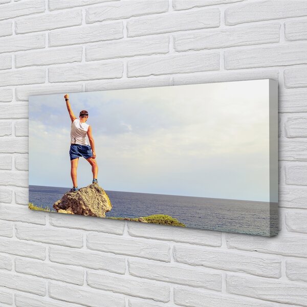 Foto quadro su tela Sea Man Heaven 100x50 cm