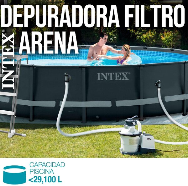 Intex Pompa a Sabbia per Piscine Capacit 4500 Lt/h Compatibile con piscine a Partire da 16.000 Litri e cm 478 - 26644