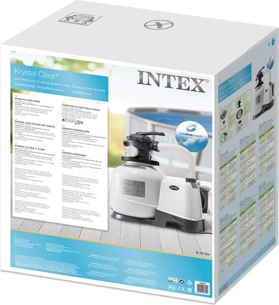 Intex Pompa a Sabbia per Piscine Capacit 10,500 Lt/h Compatibile con piscine a Partire da 20,000 Litri e cm 549 - 26648