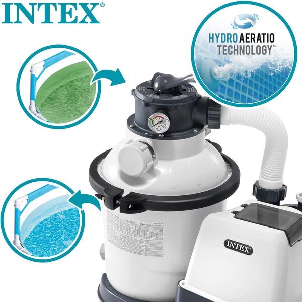 Intex Pompa a Sabbia per Piscine Capacit 4500 Lt/h Compatibile con piscine a Partire da 16.000 Litri e cm 478 - 26644