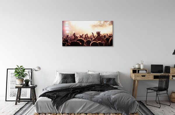 Stampa quadro su tela Concerto delle persone 100x50 cm