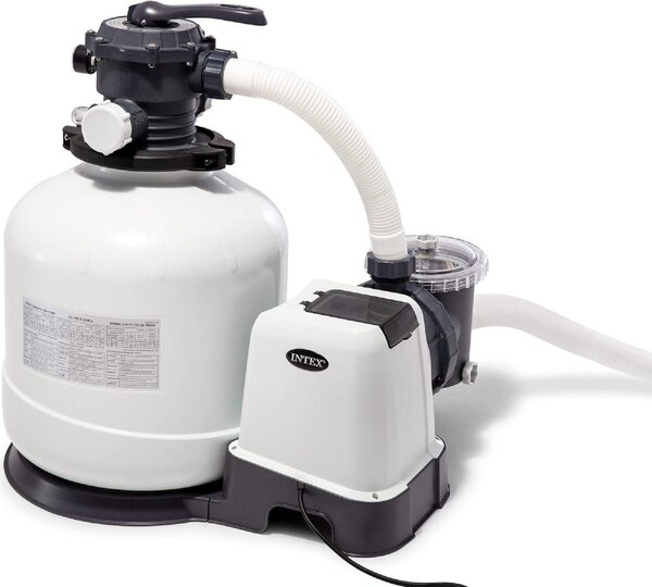 Intex Pompa Di Filtraggio a Sabbia per Piscine 12000 Lt/H Hp 0.75 - 26652