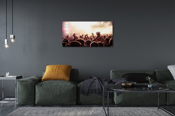 Stampa quadro su tela Concerto delle persone 100x50 cm