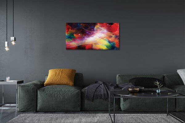 Quadro su tela Frattura Oonda astratta 100x50 cm