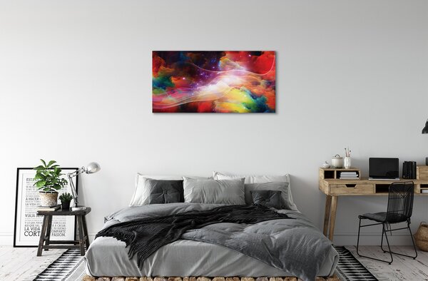Quadro su tela Frattura Oonda astratta 100x50 cm