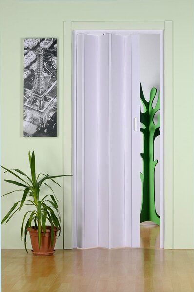 FORTE Porta a Soffietto in PVC 83x214h cm colore Bianco - PKMS100214214 Monica