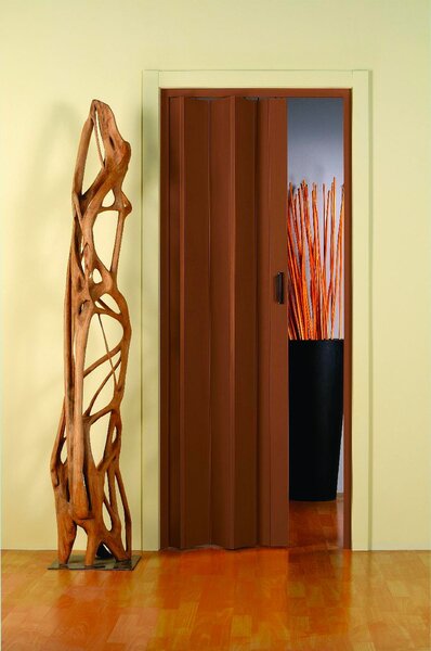 FORTE Porta a Soffietto in PVC 83x214h cm colore Noce - PKMS100009214 Monica