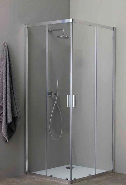 Grandform Porta Doccia Parete per Box Doccia 76/78 cm in Vetro Trasparente - PFS#Y80