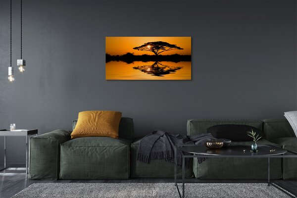 Quadro su tela West Tree 100x50 cm