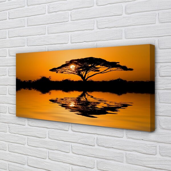 Quadro su tela West Tree 100x50 cm