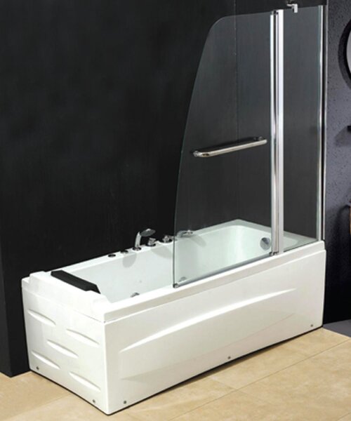 NBrand Porta doccia Parete per Box Vasca in Cristallo 120x140h cm - SN960