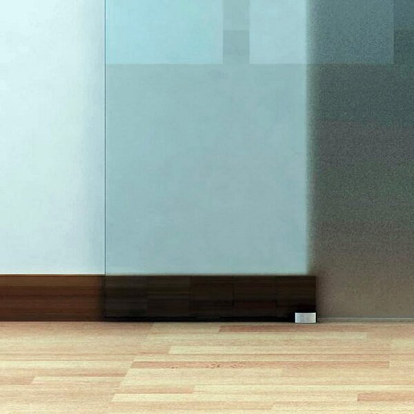 Brugel Porta Scorrevole In Vetro Smerigliato e Binario In Alluminio 77.5x205 cm - B70007