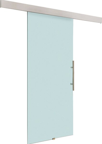 Brugel Porta Scorrevole In Vetro Temperato Satinato con Binario 90x205 cm - E70001