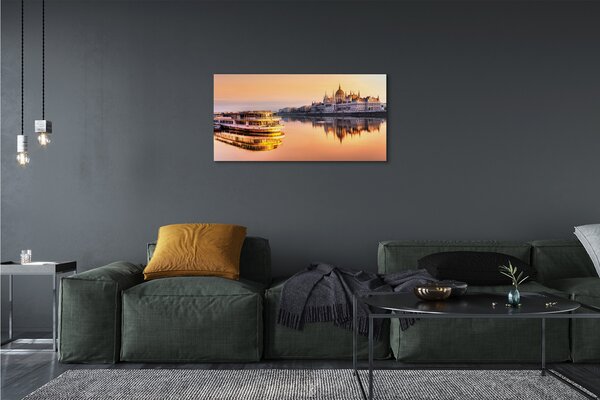 Quadro su tela Mare della nave occidentale 100x50 cm
