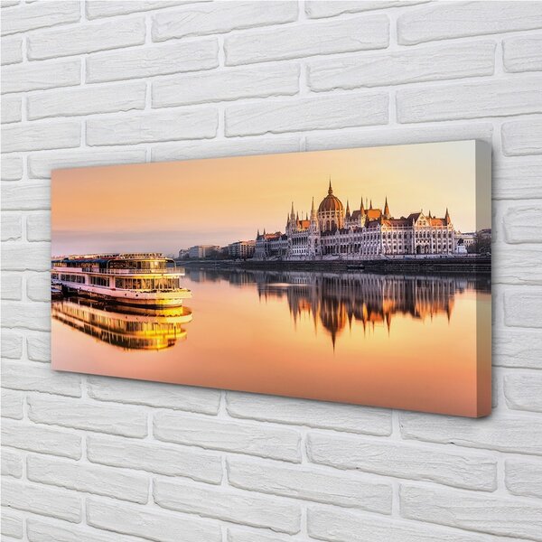 Quadro su tela Mare della nave occidentale 100x50 cm