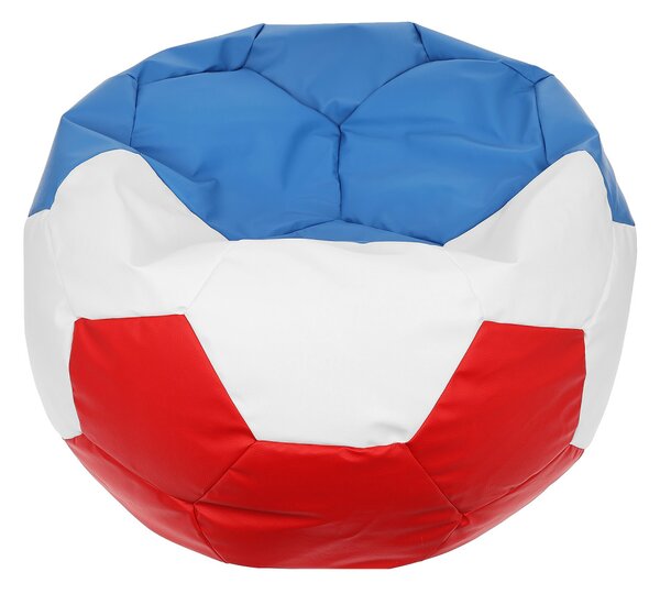 Pouf poltrona sacco palla da calcio in ecopelle nazionali euro 2024