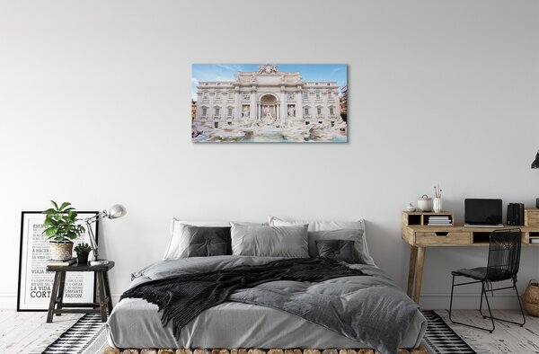 Quadro su tela Cattedrale della fontana di Roma 100x50 cm