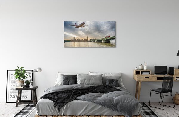 Quadro su tela Piano nuvoloso 100x50 cm