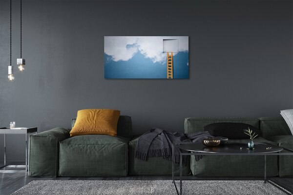 Quadro su tela Sky ladder 100x50 cm