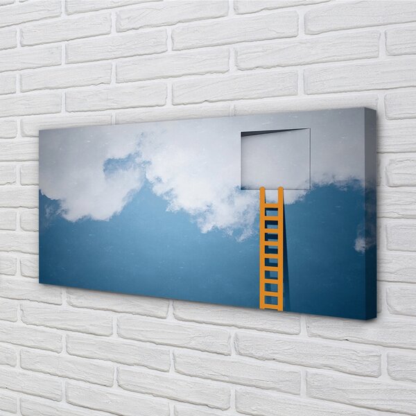 Quadro su tela Sky ladder 100x50 cm