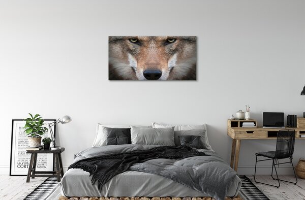 Quadro su tela Eyes Wolf 100x50 cm