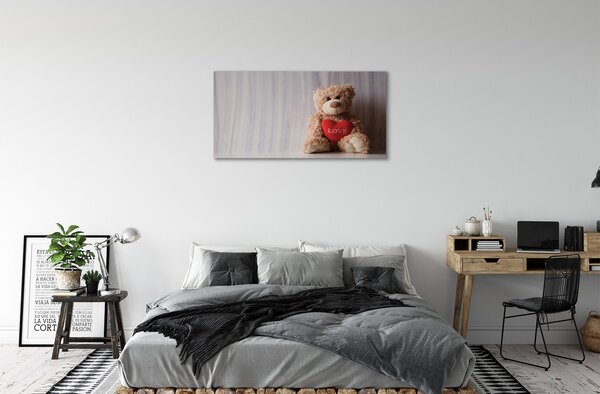 Quadro su tela Orsacchiotto di peluche 100x50 cm