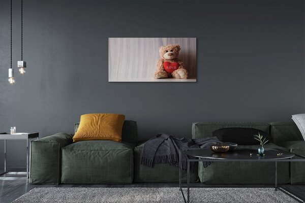 Quadro su tela Orsacchiotto di peluche 100x50 cm