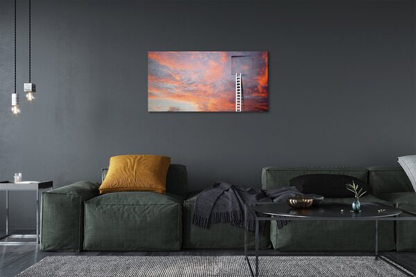 Quadro su tela Sunset ladder Sunbat 100x50 cm