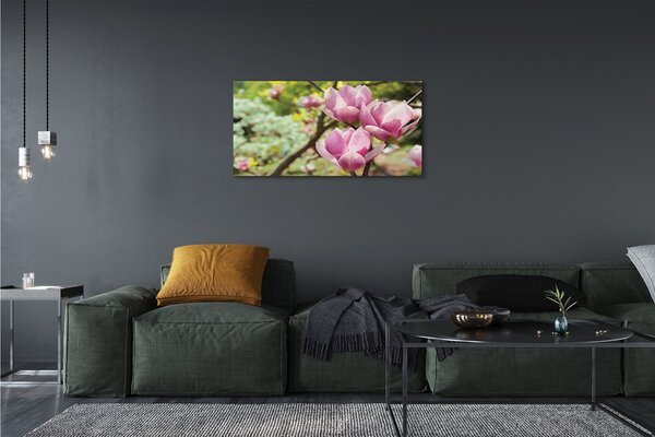 Quadro su tela Alberi magnolia 100x50 cm