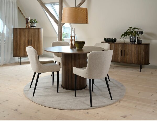 Tavolo da pranzo rotondo in rovere ø 120 cm Nola - Unique Furniture