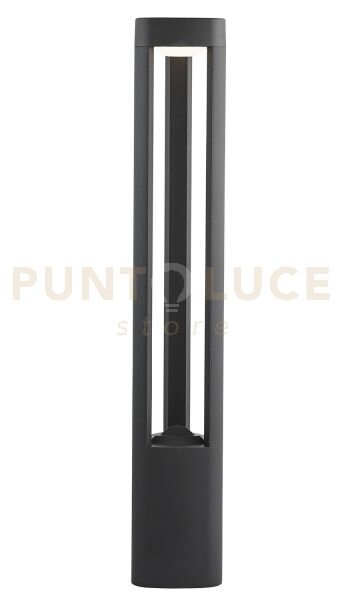 Michigan outdoor post - metallo grigio scuro e policarbonato